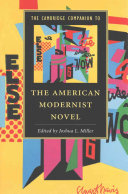 The Cambridge Companion To The American Modernist Novel Joshua L Miller