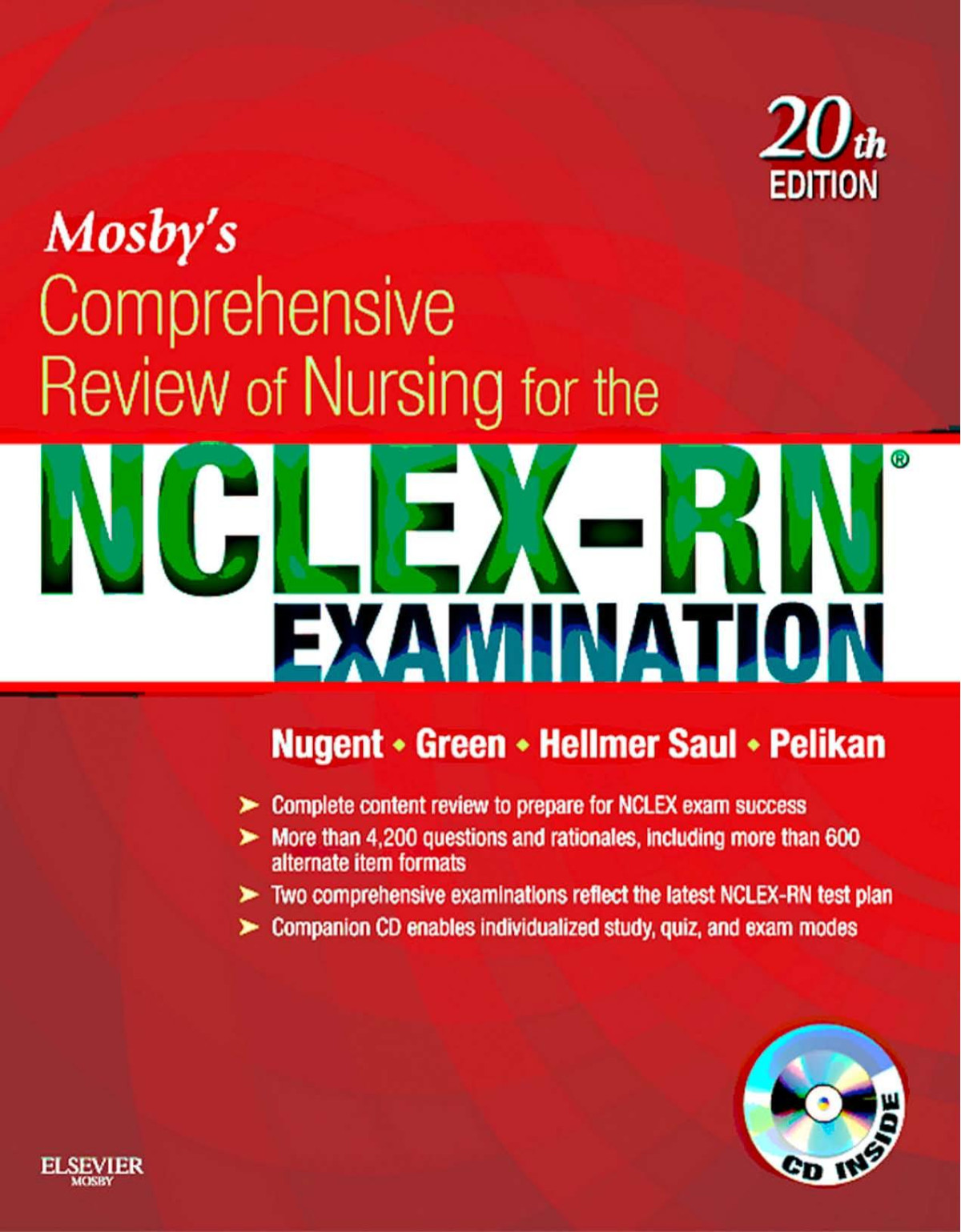 Mosbys Comprehensive Review Of Nursing For The Nclexrn Examination Patricia M Nugent Rn Aas Bs Ms Edm Edd Author