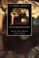 The Cambridge Companion To Autobiography Maria Dibattista Emily O Wittman