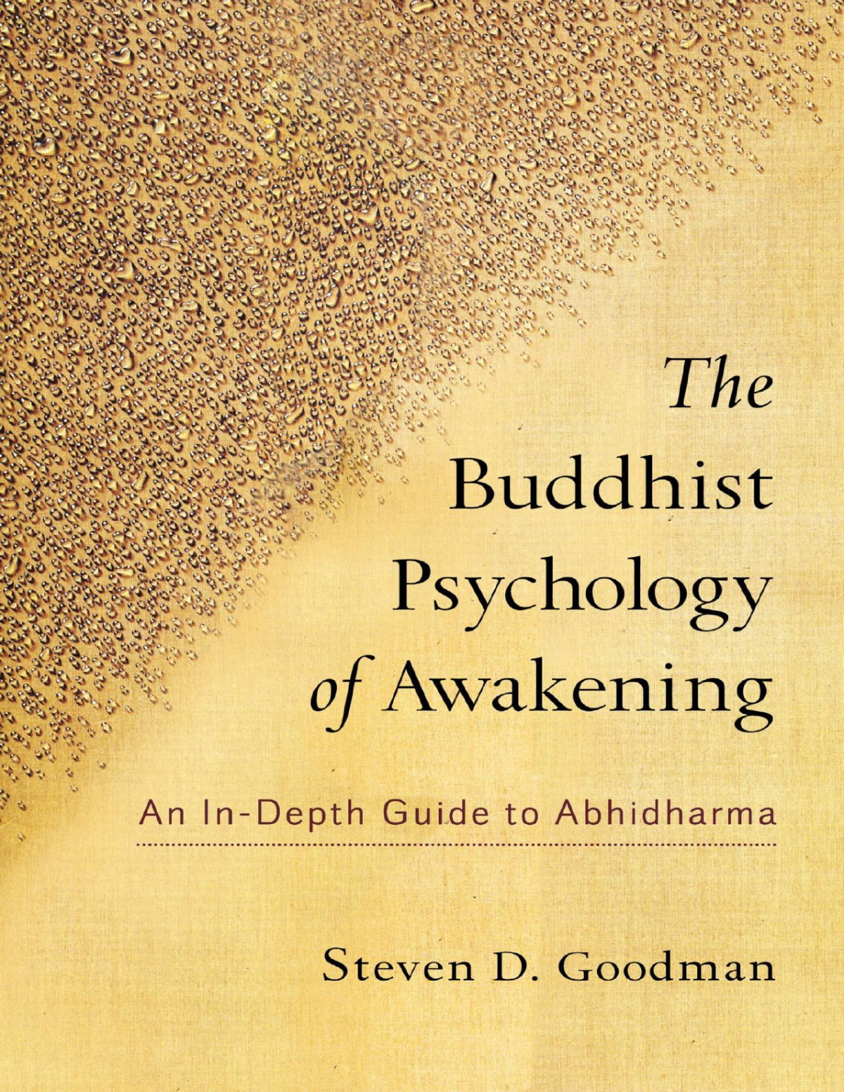 The Buddhist Psychology Of Awakening An Indepth Guide To Abhidharma Steven Goodman