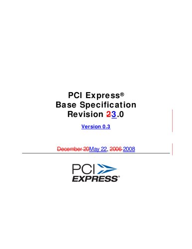 Pci Express Base Specification Revision 30 Version 03 Change Bar Peripheral Component Interconnect Special Interest Group