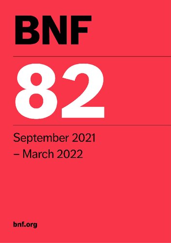 British National Formulary 82 September 2021 March 2022 Joint Formulary Committee