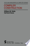 Compiler Construction William M Waite Gerhard Goos