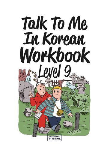 Talk To Me In Korean Workbook Level 9 Talktomeinkorean