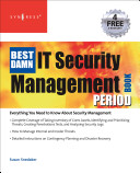 The Best Damn It Security Management Book Period Susan Snedaker