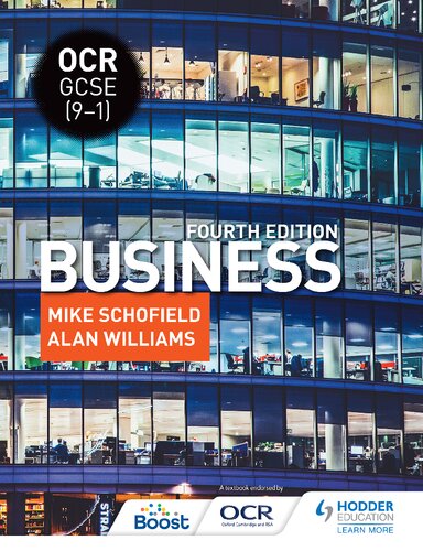 Ocr Gcse 91 Business Fourth Edition 4th Mike Schofield Alan Williams