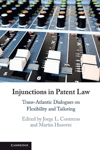 Injunctions In Patent Law Transatlantic Dialogues On Flexibility And Tailoring 1st Edition Jorge L Contreras