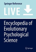 Encyclopedia Of Evolutionary Psychological Science Todd Kennedy Shackelford