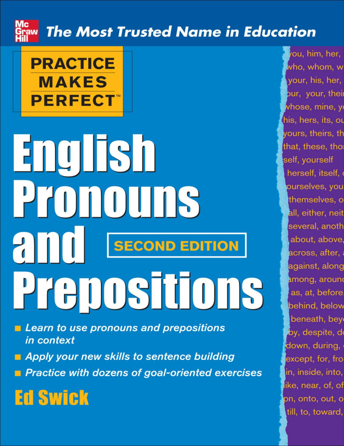 English Pronouns And Prepositions Ed Swick
