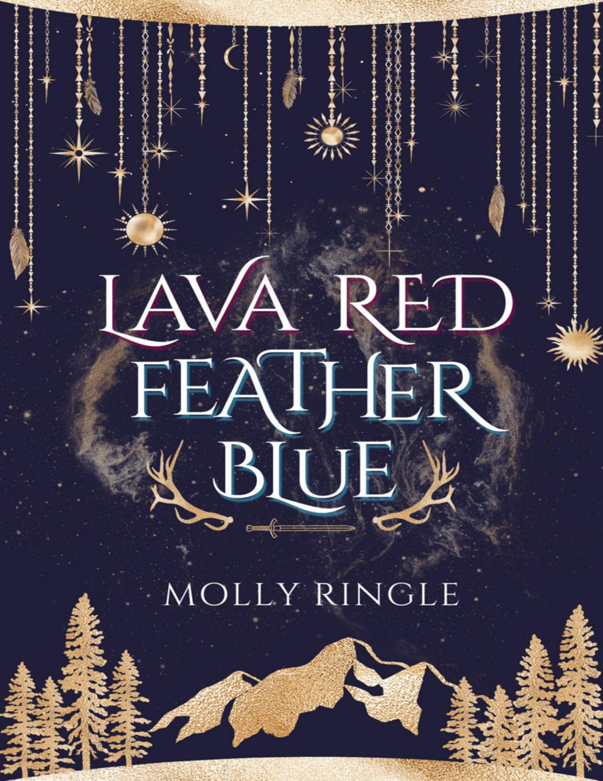 Lava Red Feather Blue Molly Ringle