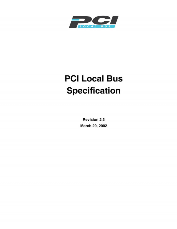 Pci Local Bus Specification Revision 23