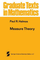 Measure Theory Paul R Halmos