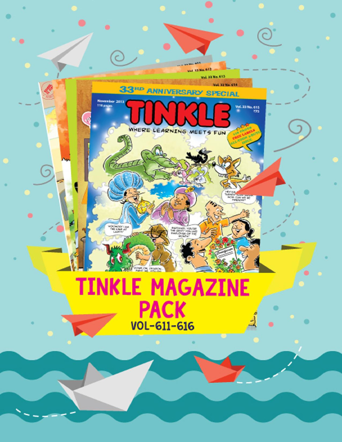 Tinkle Magazine Pack Vol 611 To Vol 616 Multiple Writers