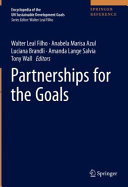 Partnerships For The Goals 1st Edition Walter Leal Filho Anabela Marisa Azul