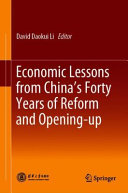 Economic Lessons From Chinas Forty Years Of Reform And Openingup 1st Edition David Daokui Li
