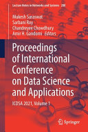 Proceedings Of International Conference On Data Science And Applications Icdsa 2021 Volume 1 1st Edition Mukesh Saraswat