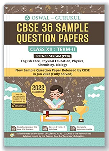 Oswalgurukul36samplequestionpaperssciencepcbclass 12 Panel Of Authors