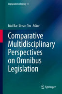 Comparative Multidisciplinary Perspectives On Omnibus Legislation Ittai Barsimantov