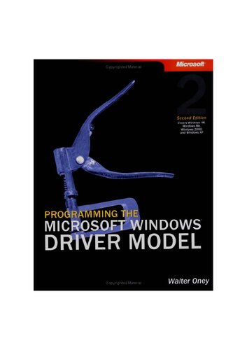 Programming The Microsoft Windows Driver Model 2nd Edition Walter Oney