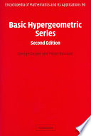 Basic Hypergeometric Series 2nd Edition George Gasper Mizan Rahman