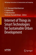 Internet Of Things In Smart Technologies For Sustainable Urban Development 1st Edition G R Kanagachidambaresan