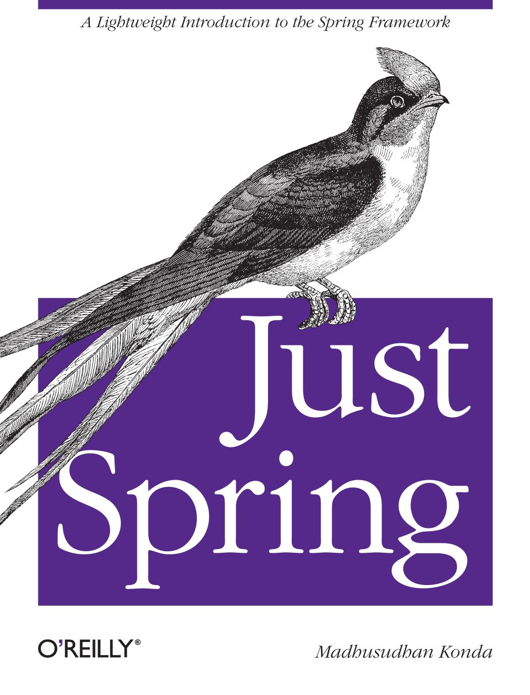 Just Spring 1st Edition Madhusudhan Konda