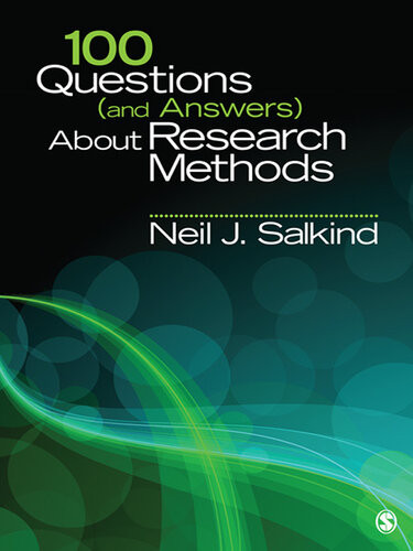 100 Questions And Answers About Research Methods Neil J Salkind