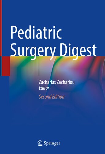Pediatric Surgery Digest Zacharias Zachariou