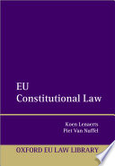 Eu Constitutional Law Koen Lenaerts Piet Van Nuffel Tim Corthaut