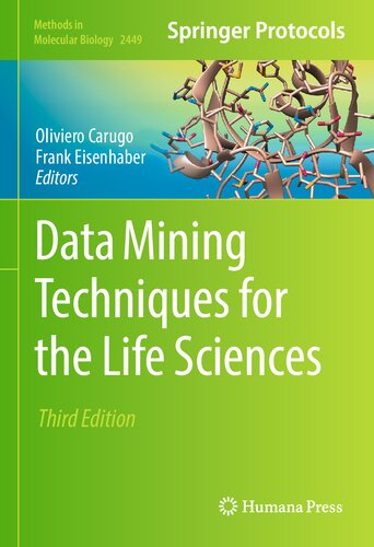 Data Mining Techniques For The Life Sciences 3rd Edition Oliviero Carugo