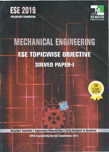 Eseprelimsmechanical Engineeringvolume 1 2nd Edition Ies Master Editorial Board