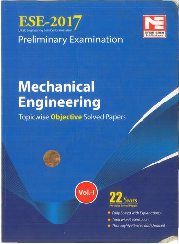 Eseprelimsmechanical Engineeringvolume 1 Made Easy Editorial Board