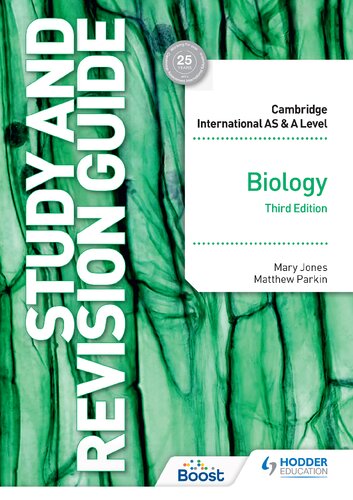 Cambridge International Asa Level Biology Study And Revision Guide Third Mary Jones