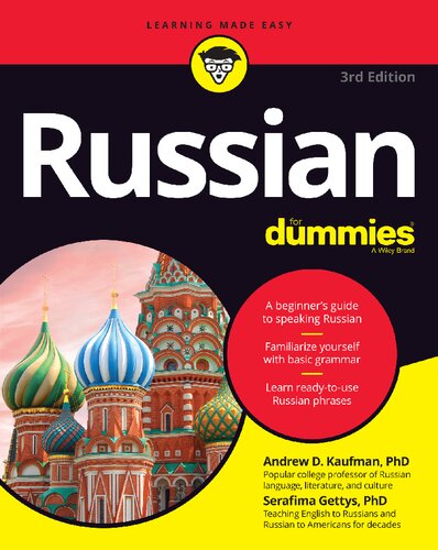 Russian For Dummies 3rd Edition 3rd Andrew D Kaufman Serafima Gettys