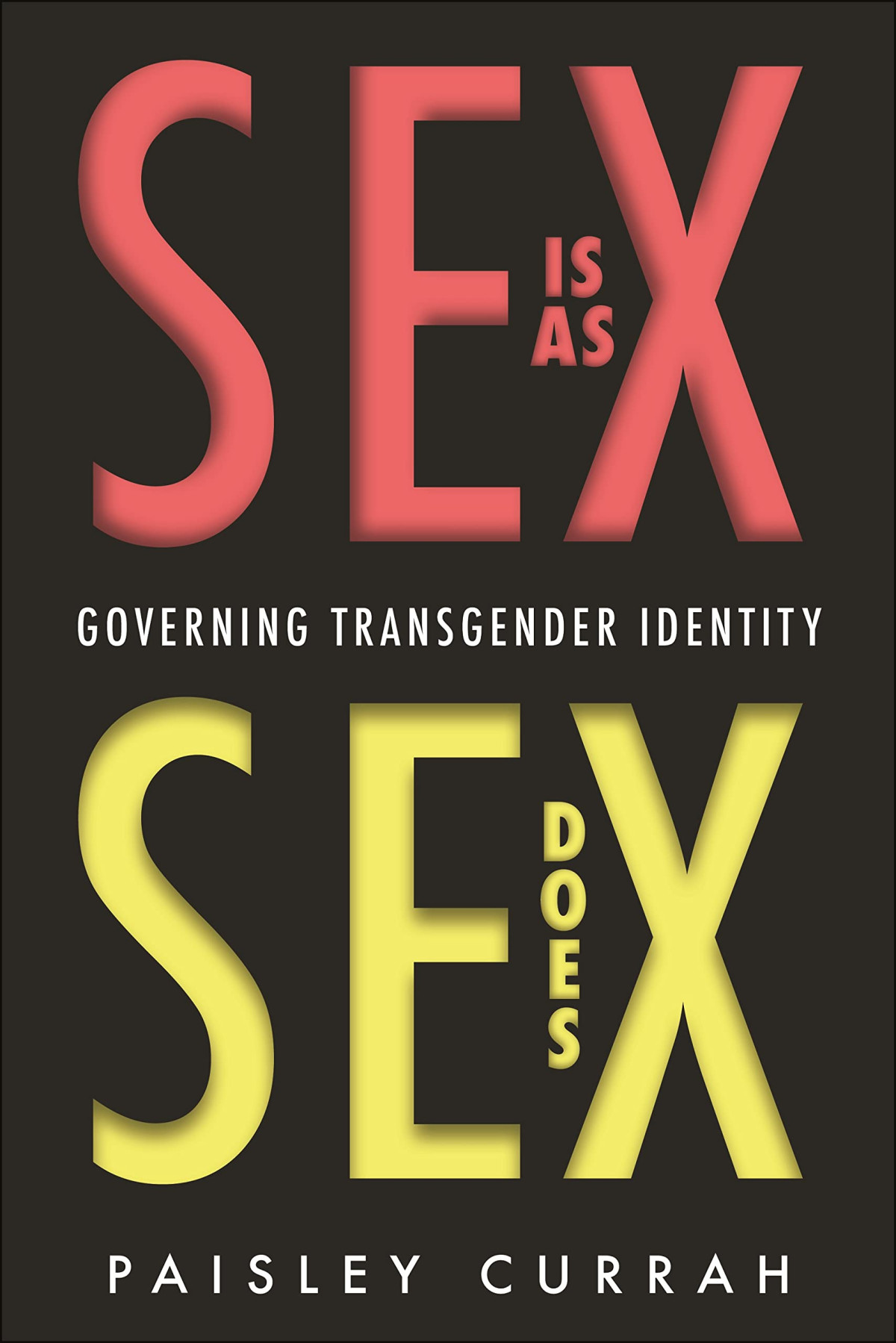Sex Is As Sex Does Governing Transgender Identity Paisley Currah