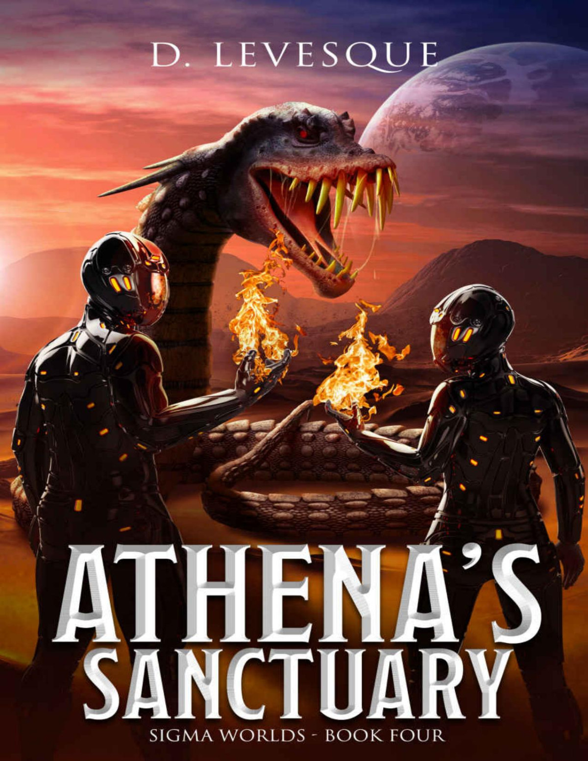 Athenas Sanctuary Sigma Worlds Book 4 A Litrpg Series 1st Edition D Levesque
