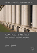 Contracts And Pay Work In London Construction 16601785 1st Edition Judy Z Stephenson