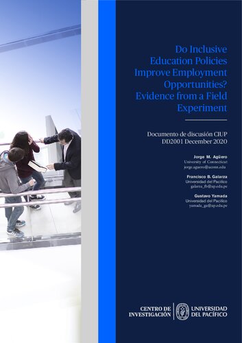 Do Inclusive Education Policies Improve Employment Opportunities Evidence From A Field Experiment Jorge M Agero