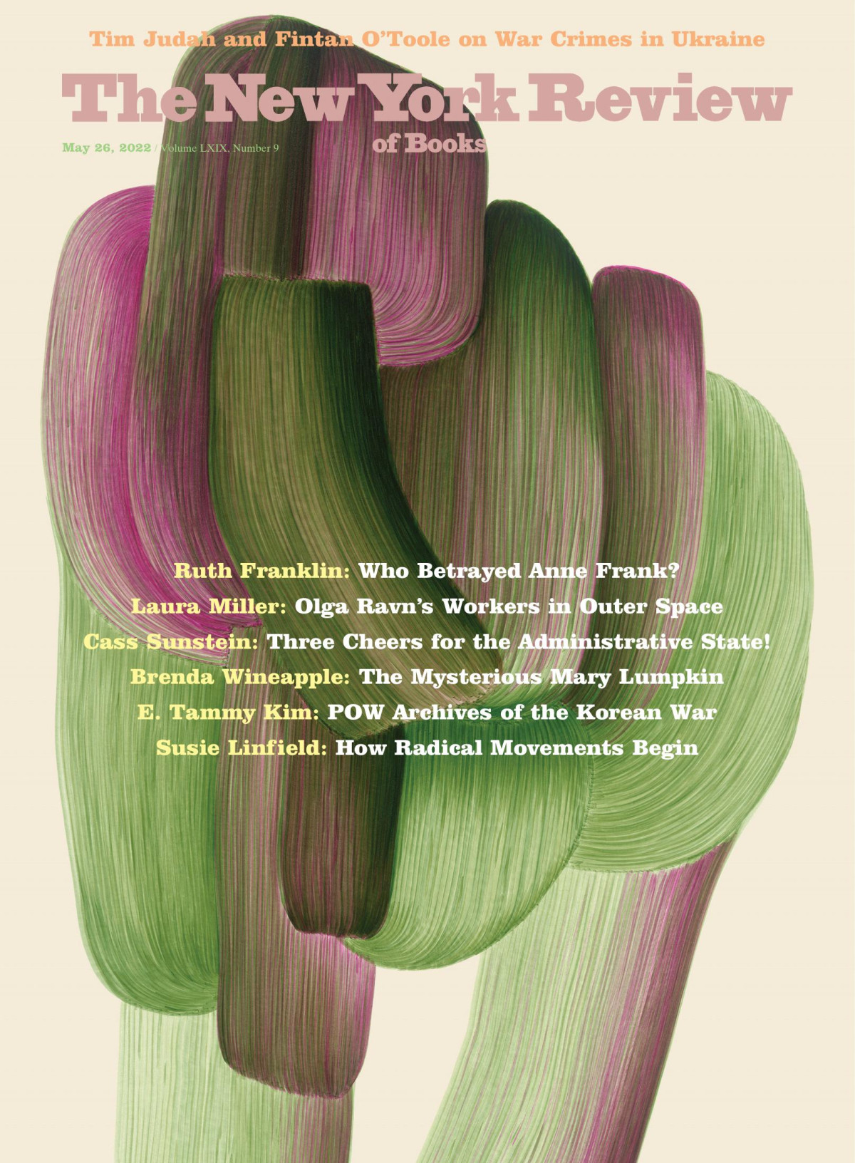 The New York Review Of Books Vol Lxix 9 26th May 2022 Emily Greenhouse Editor