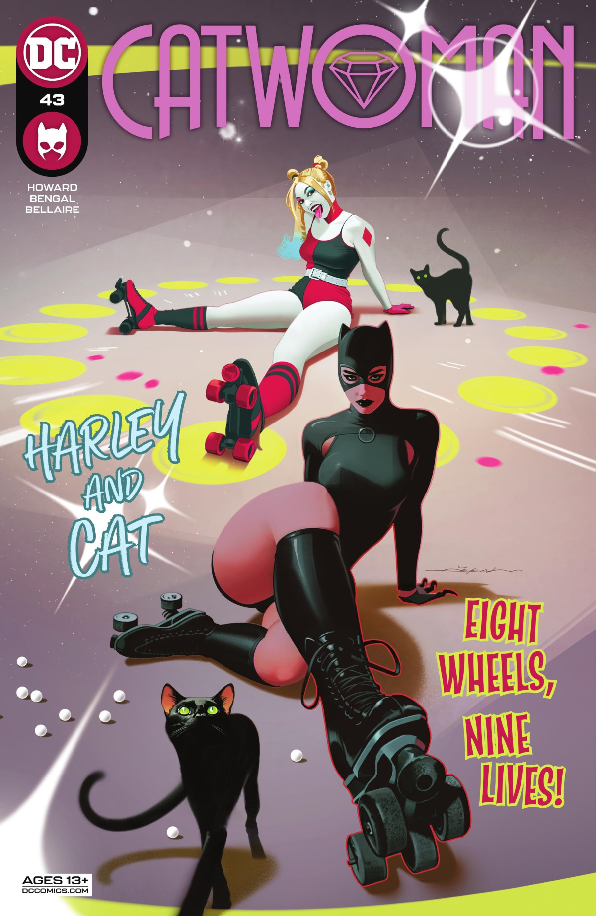 Catwoman 2018 Catwoman 43 Harley Cat Eight Wheels Nine Lives May 2022 1st Edition Tini Howard