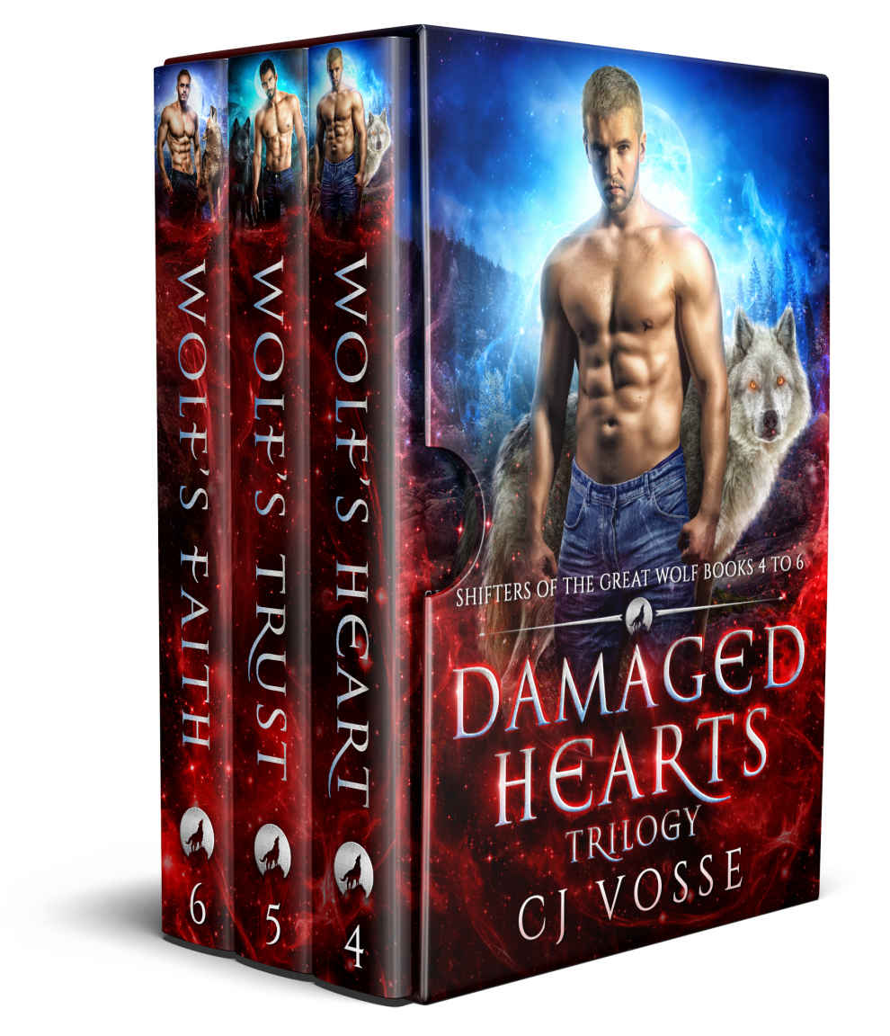 Damaged Hearts Trilogy Books 4 6 Shifters Of The Great Wolf Cj Vosse