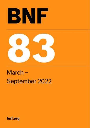 Bnf 83 British National Formulary March 2022 83rd Revised Joint Formulary Committee