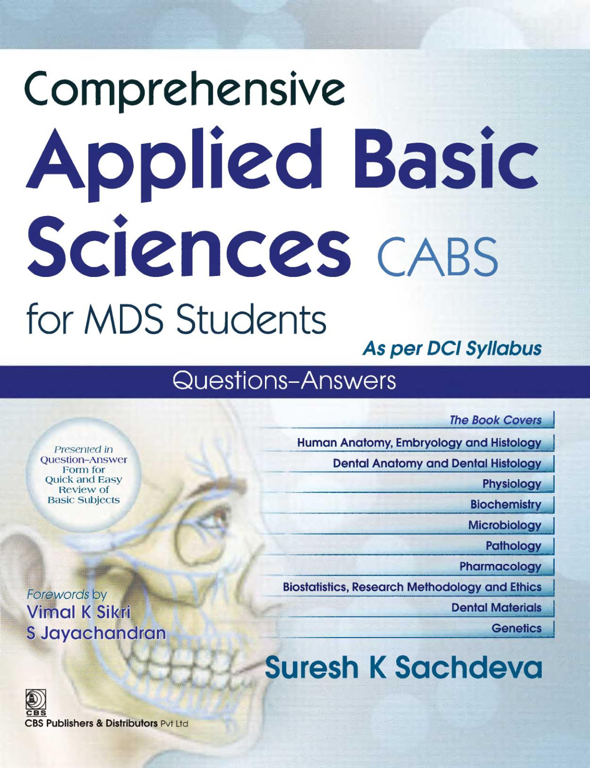 Comprehensive Applied Basic Sciences Cabs For Mds Students K Sachdeva Suresh