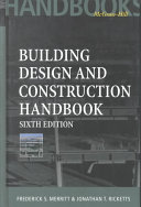 Building Design And Construction Handbook 6th Edition Frederick S Merritt Editor