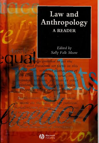 Law And Anthropology A Reader Sally Falk Moore