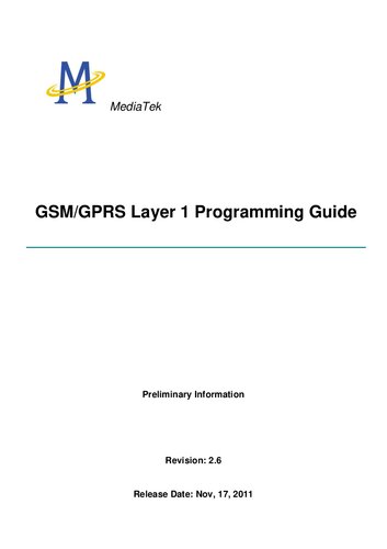 Gsmgprs Layer 1 Programming Guide 26 Shine Huang Steven Yuan