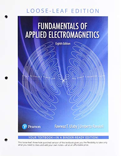 Fundamentals Of Applied Electromagnetics 8th Edition 8th Edition Fawwaz T Ulaby