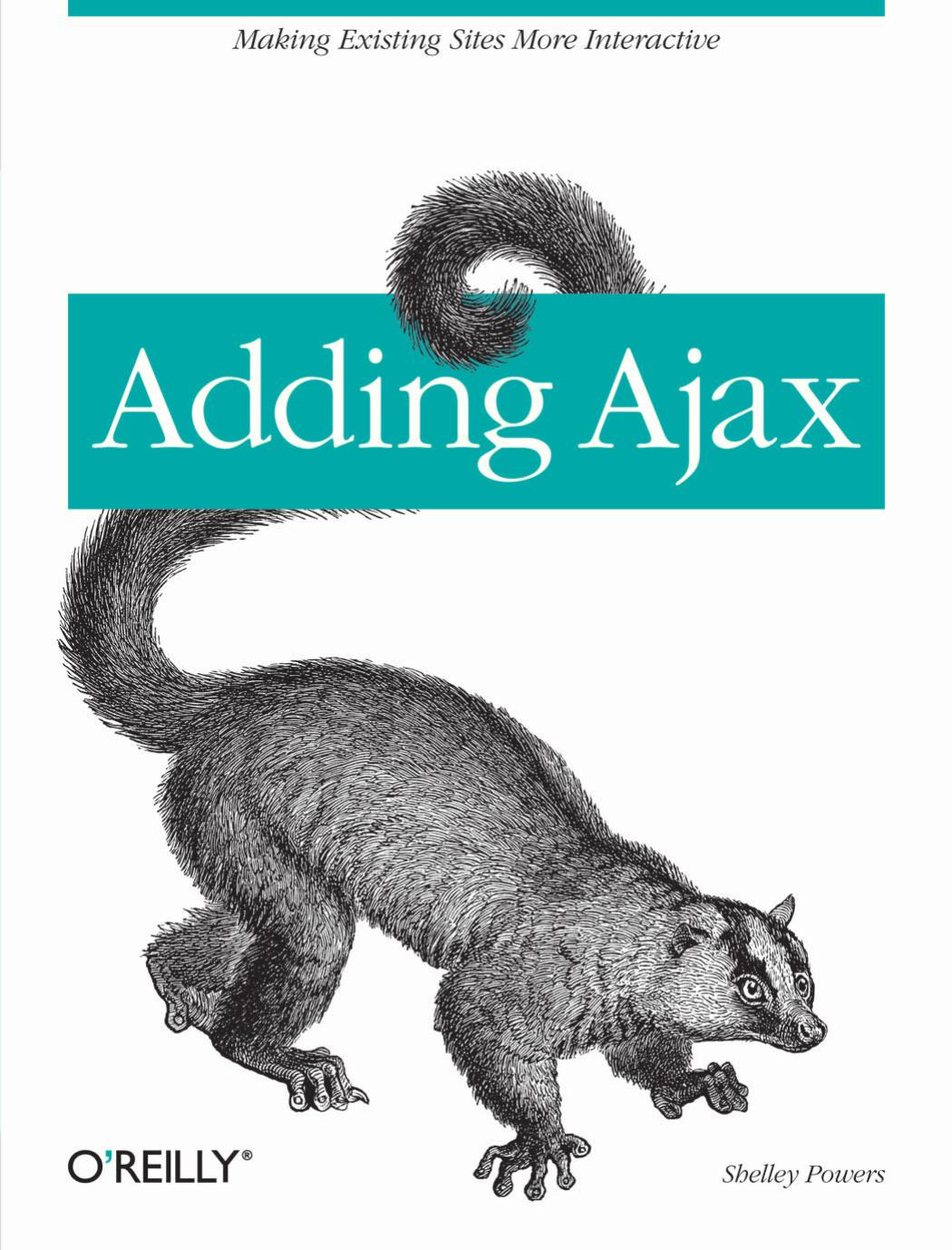 Adding Ajax 1st Edition Shelley Powers