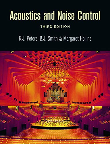Acoustics And Noise Control 3rd Edition B J Smith R J Peters