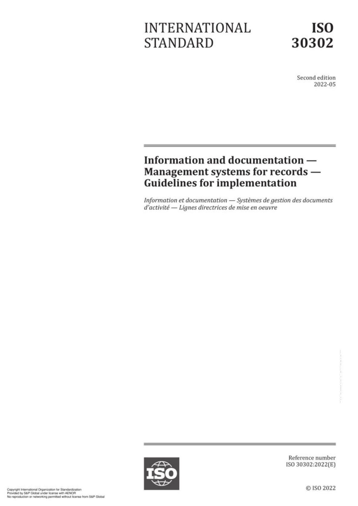 Iso 303022022 Iso